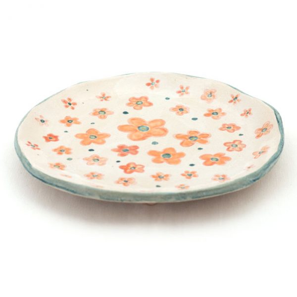 Rustikal Platte mit Blumen – Bild 3