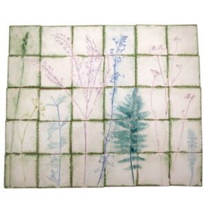 Küchenfliesen Gemüsewiese mit grünem Rand