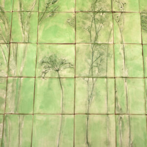 Küchenfliesen mit Wiesenmotiv, frühlingsgrün