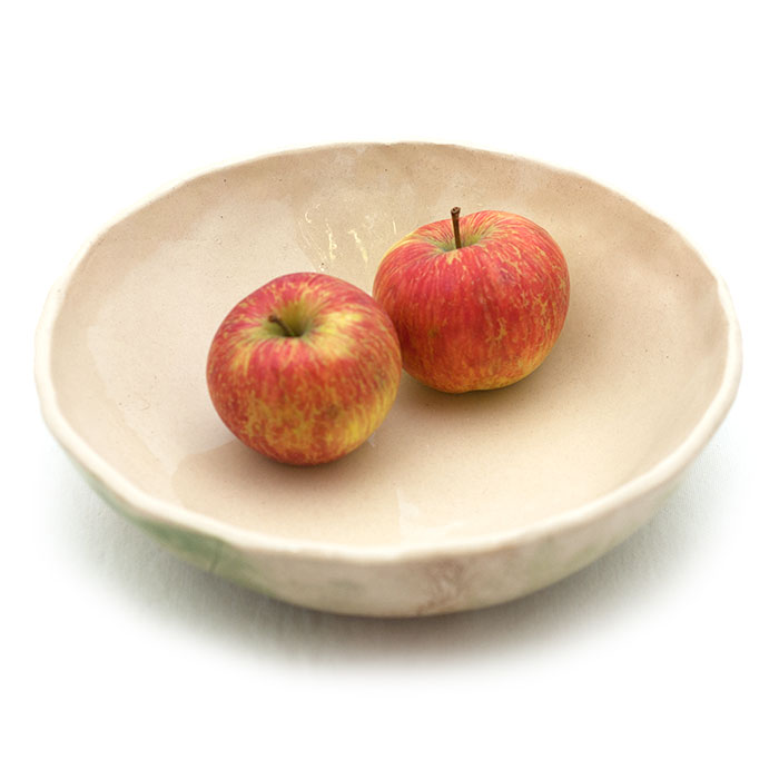 Duża miska na owoce, sałatę, spaghetti, leśne paprocie i polne trawy - obrazek 3